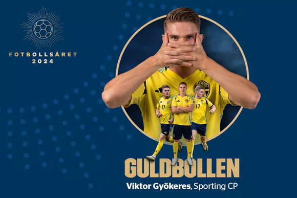 Viktor Gyökeres Guldbollen 2024 – Sveriges bästa spelare Viktor Gyökeres Guldbollen 2024 – Sveriges bästa spelare